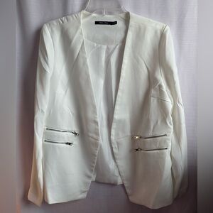 Doe & Rae White Women's Jacket, size L